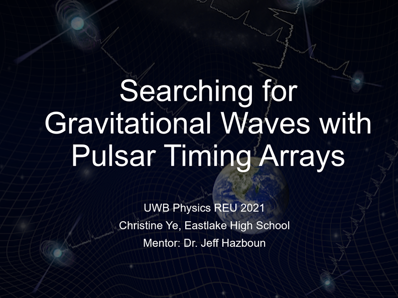 Searching for Gravitational Waves with Pulsar Timing Arrays Poster